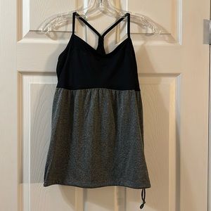 Champion gray & black athletic tank top (S).